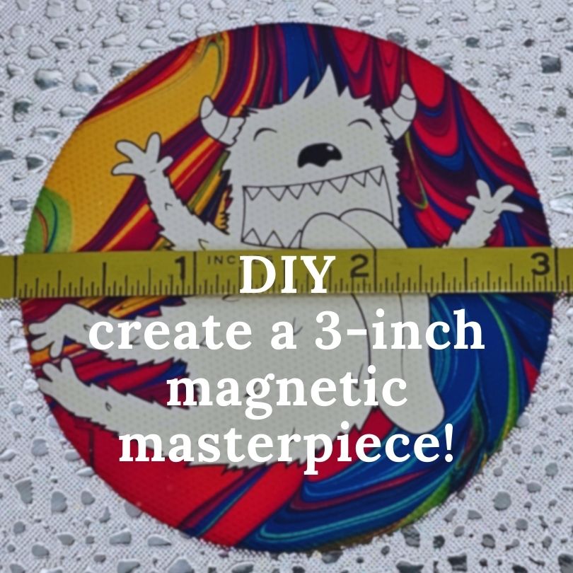 FUN MONSTER 3-inch DIY magnetic creative canvas