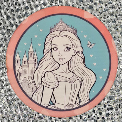 PRINCESS CASTLE 3-inch DIY magnetic creative canvas