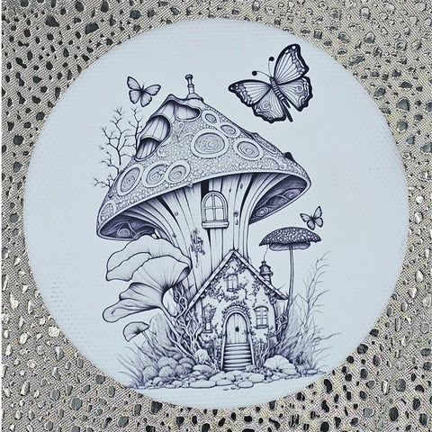 MUSHROOM BUTTERFLY 3-inch DIY magnetic creative canvas