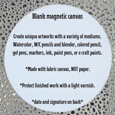 BLANK WHITE 3-inch DIY magnetic creative canvas