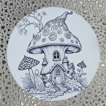 MUSHROOM HOUSE 3-inch DIY magnetic creative canvas