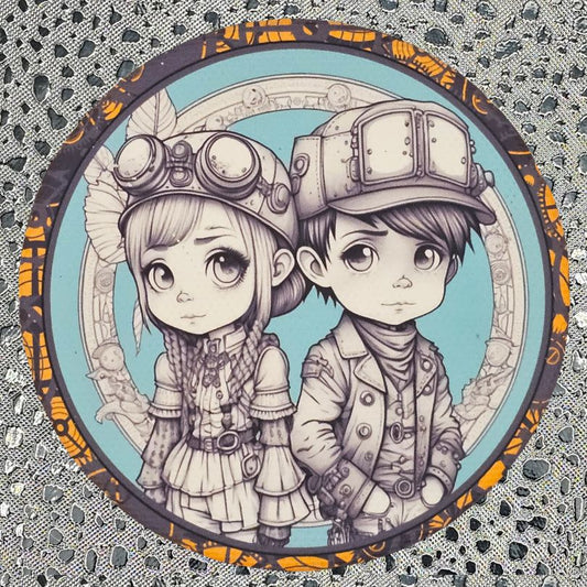 STEAMPUNK FRIENDS 3-inch DIY magnetic creative canvas